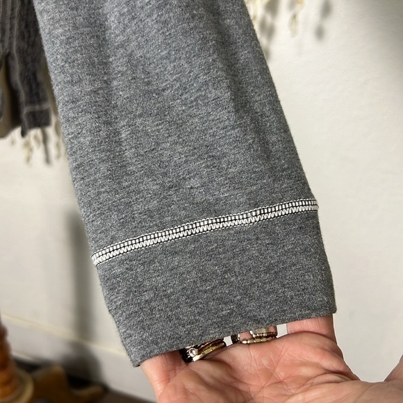 Beate Heymann Gray Lace Button Down Shirt Jacket Size US12 - Picture 5 of 10